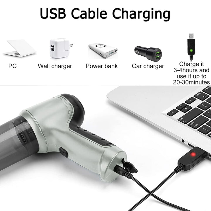 Lisslune | High-Power Wireless Handheld Vacuum for Car and Home