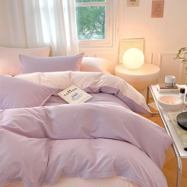 Rynx | Dusty Pastel Colors Cotton Bedding Set