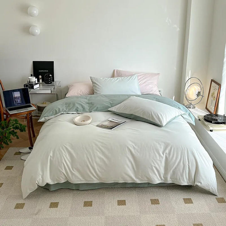 Rynx | Dusty Pastel Colors Cotton Bedding Set