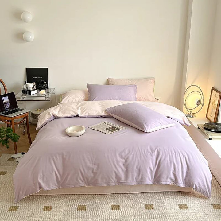 Rynx | Dusty Pastel Colors Cotton Bedding Set
