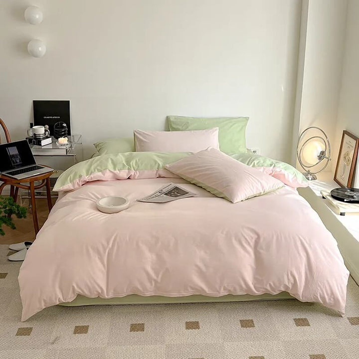 Rynx | Dusty Pastel Colors Cotton Bedding Set