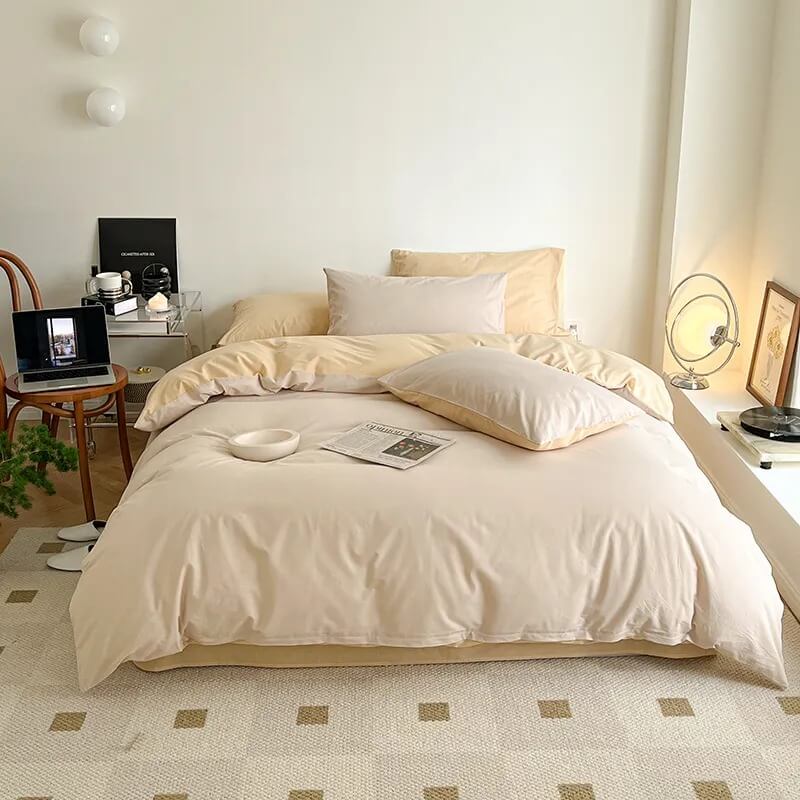 Rynx | Dusty Pastel Colors Cotton Bedding Set