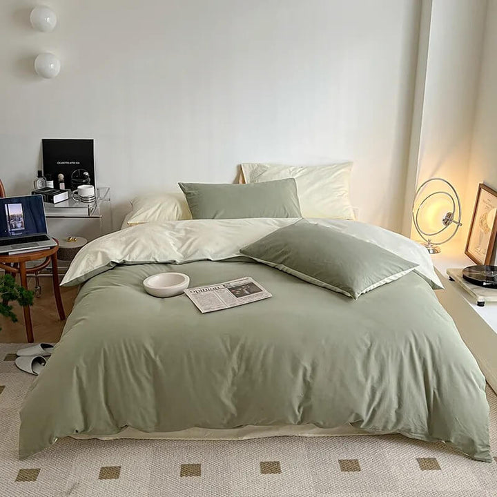 Rynx | Dusty Pastel Colors Cotton Bedding Set