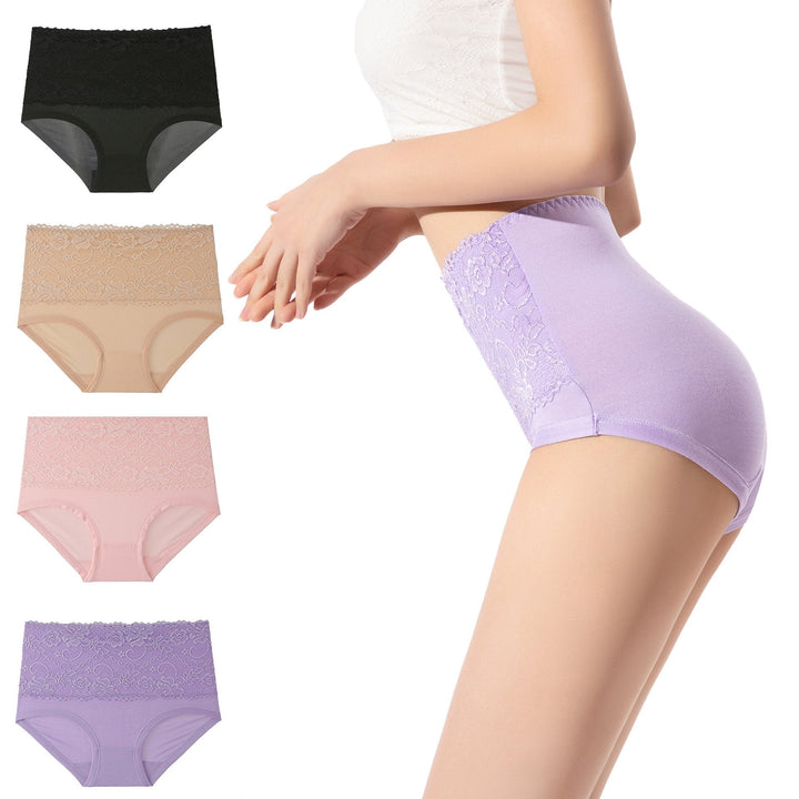 Lisslune | 4pcs/set High Elastic Lace Panties