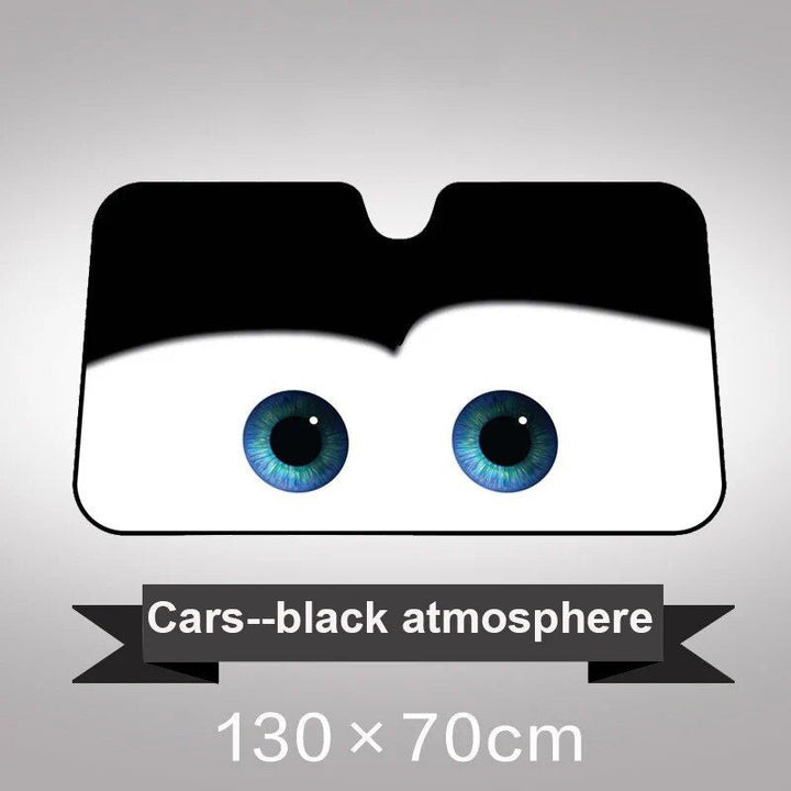 Lisslune | Aluminum foil car sunshade with heated eyes design – windshield sun protector