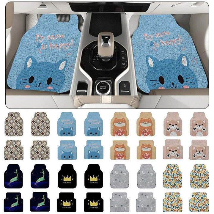Lisslune | Universal Cartoon Pattern Waterproof Car Mats