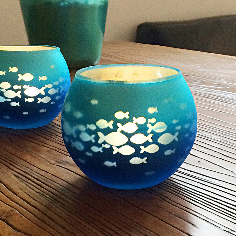 Lisslune | European Retro Glass Mosaic Tealight Holder