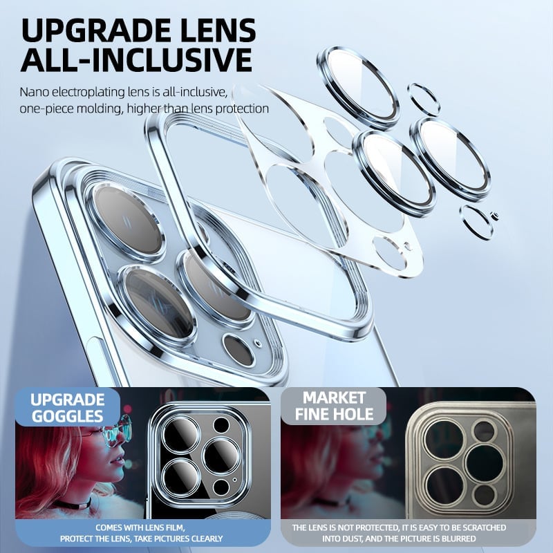 Lisslune | Clean Lens iPhone Case With Camera Protector