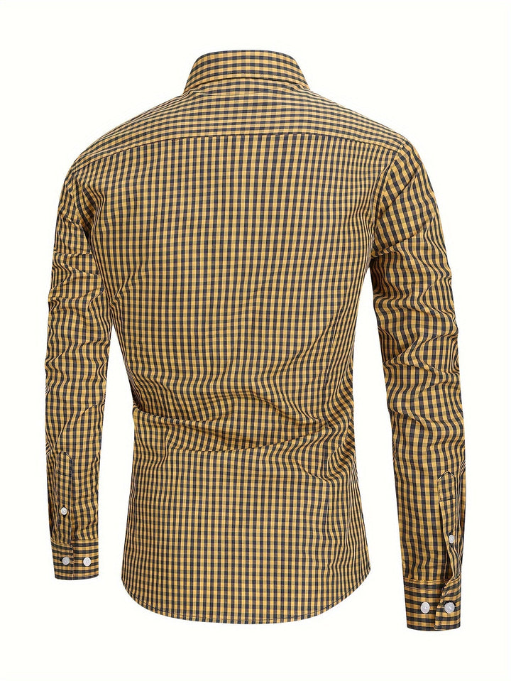 Lisslune | Men's Fashion Checkered Shirt – Stylish & Versatile