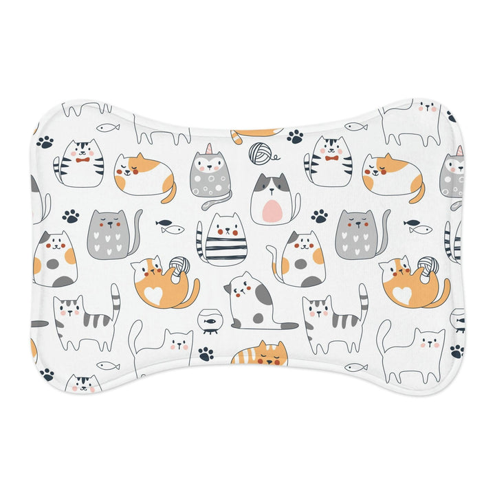 Lisslune | Personalized Feeding Mats for Pets - Stylish Bone and Fish Designs for Your Furry Friend