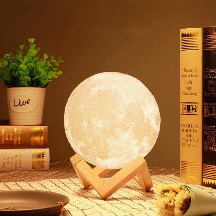Lisslune | Lunar Moon Light Lamp | Lunar Globe Light with Stand