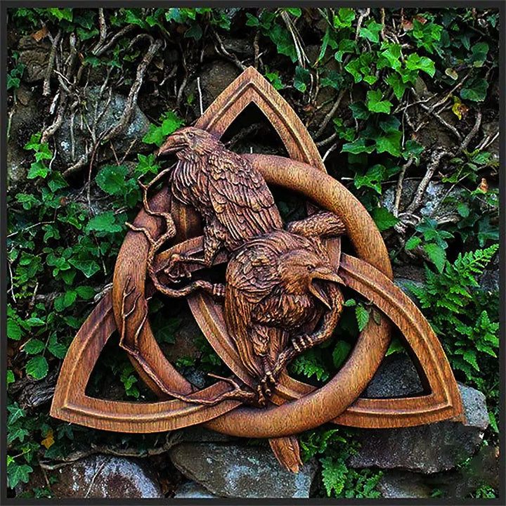 Lisslune | Nordic runic wood wall decoration