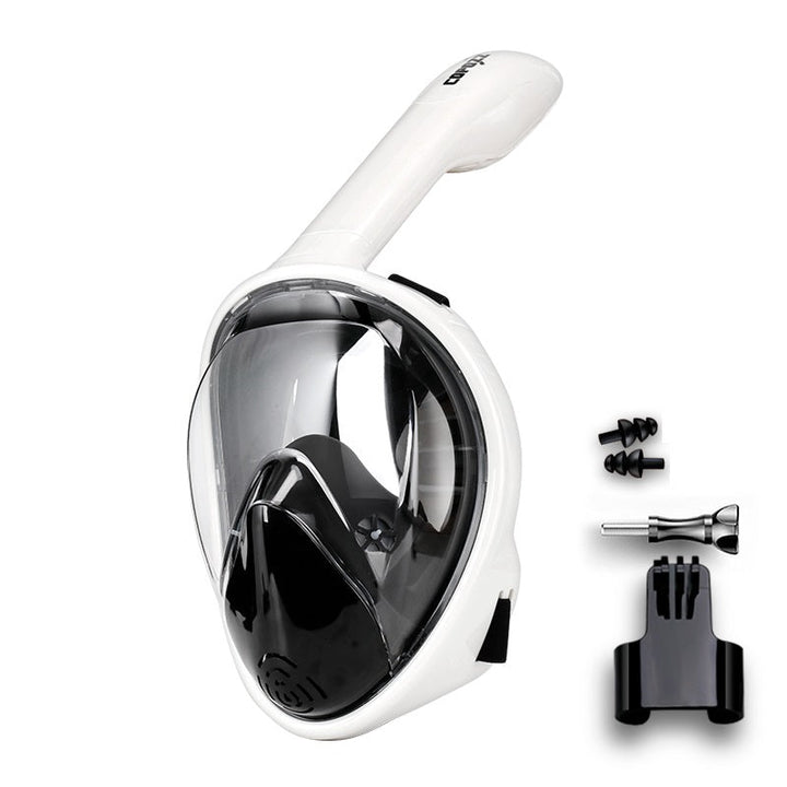 Lisslune | Full Face Anti-Fog Snorkel Mask with Camera Mount and Wide View