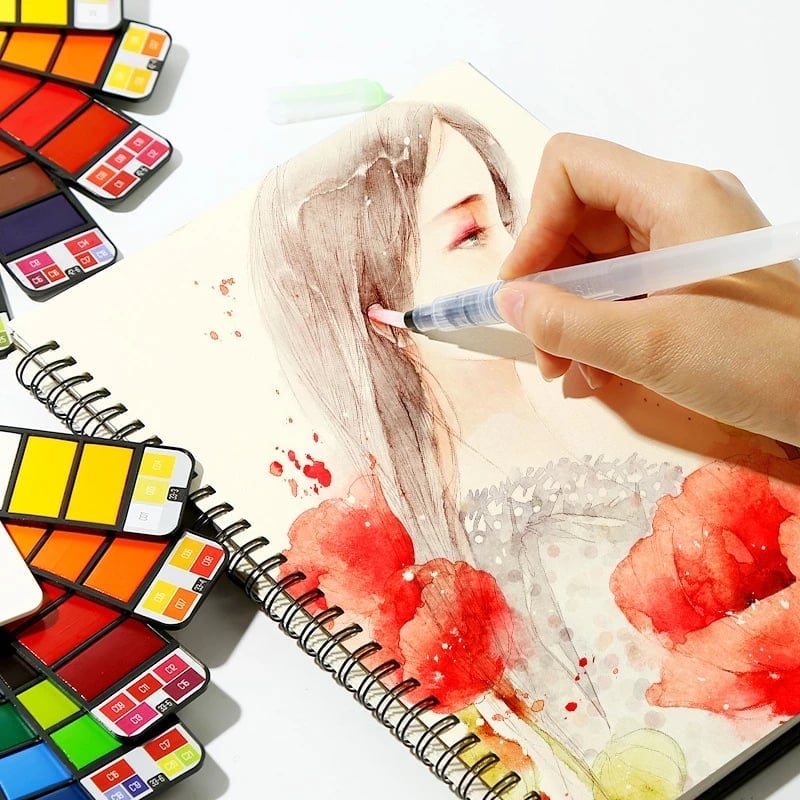 Lisslune | Handy Watercolor Travel Kit