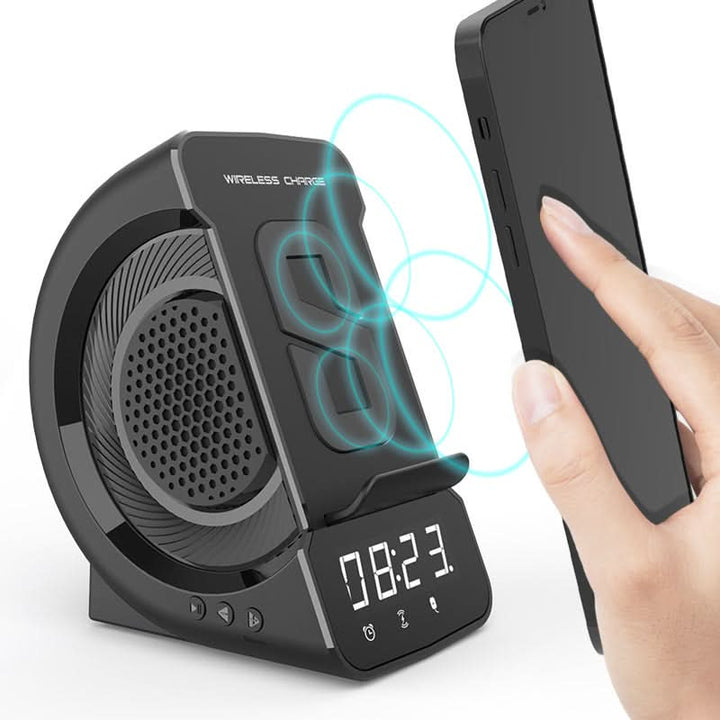 Lisslune | BRYN - Alarm clock with portable speaker and wireless charger