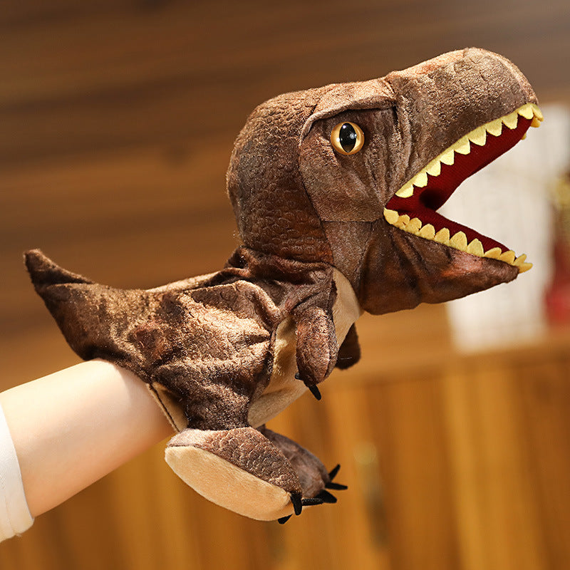Lisslune | Dinosaur Hand Puppet-Brown