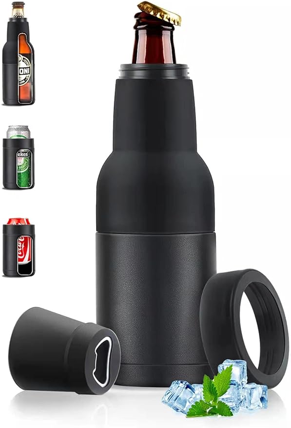 Lisslune | Beer Bottle and Can Cooler with Beer Opener