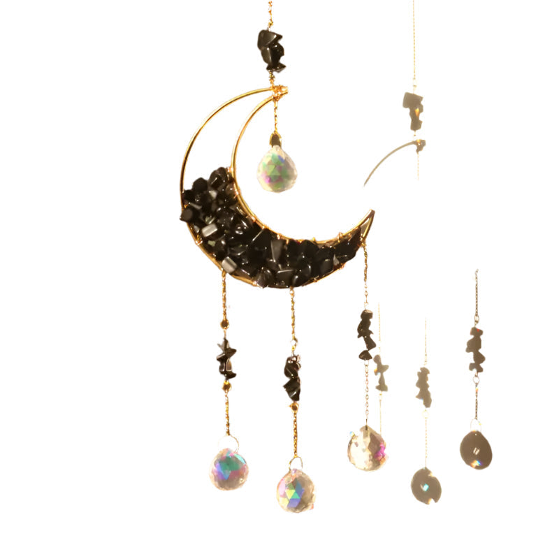 Lisslune | LunaPrism Dreamcatcher – Enchanting Moonlight Decoration for Peaceful Spaces