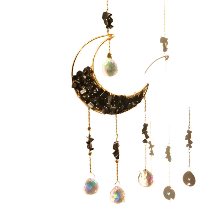 Lisslune | LunaPrism Dreamcatcher – Enchanting Moonlight Decoration for Peaceful Spaces