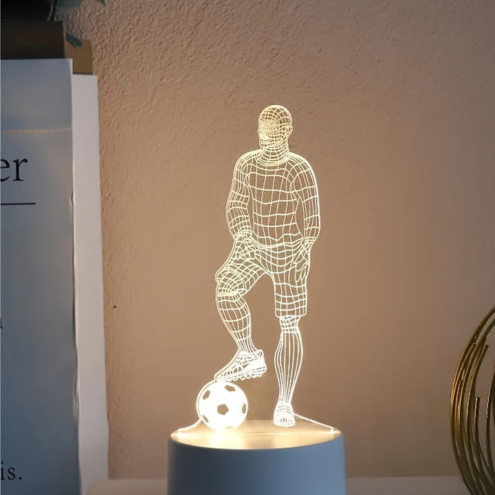 Lisslune | Soccer Player 3D Lamp – For a sporty atmosphere