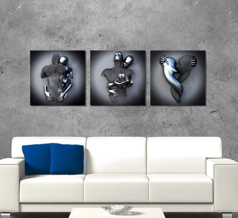 Lisslune | Artizone Silver Canvas Painting