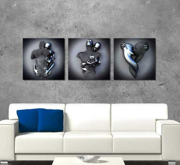 Lisslune | Artizone Silver Canvas Painting