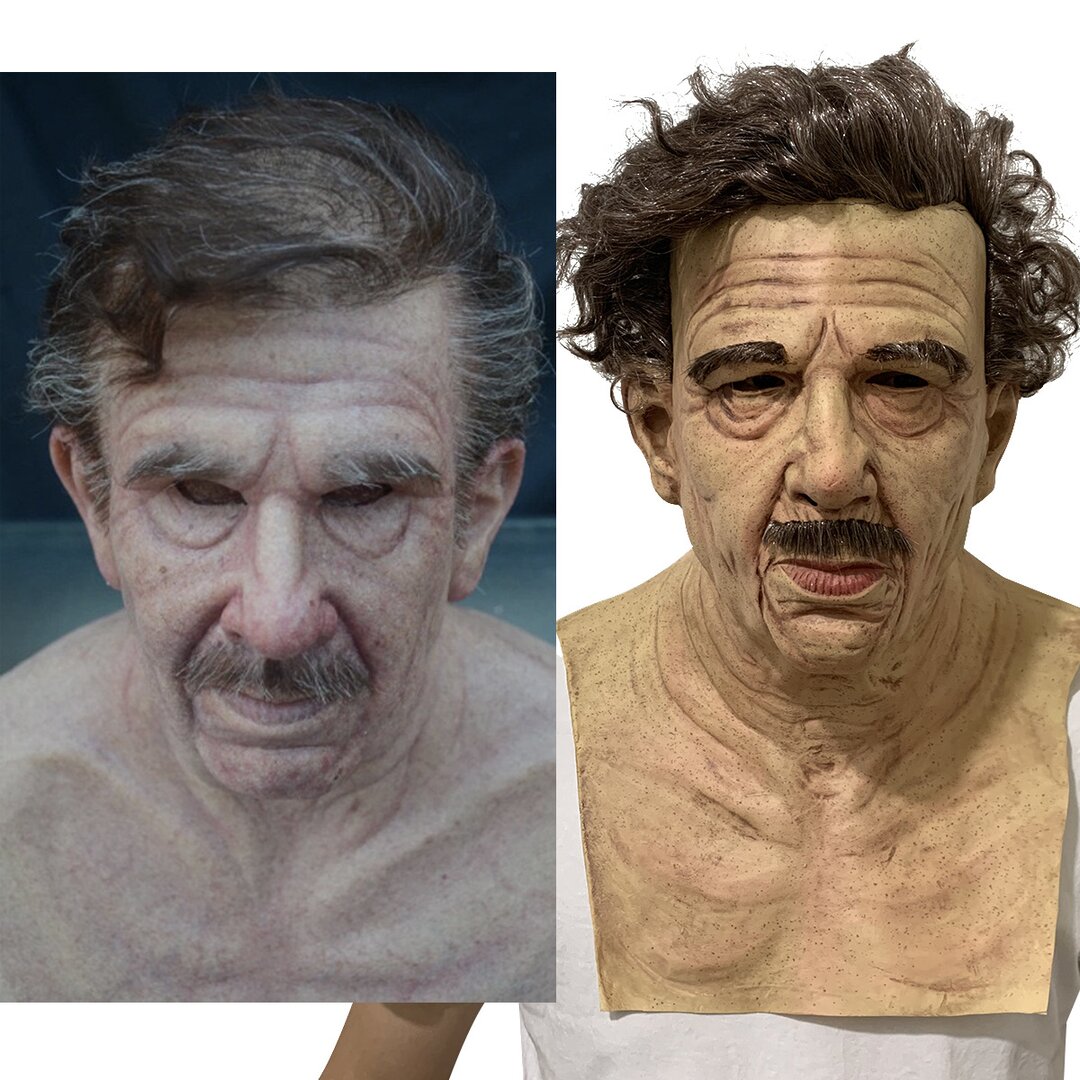 Lisslune | Creepy Old Man Mask – Realistic Latex Halloween Mask for Adults
