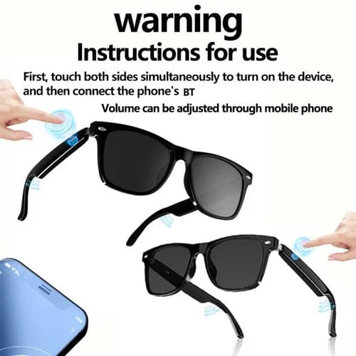 Lisslune | Super Black TechnologySmart Wireless Headphone Sunglasses