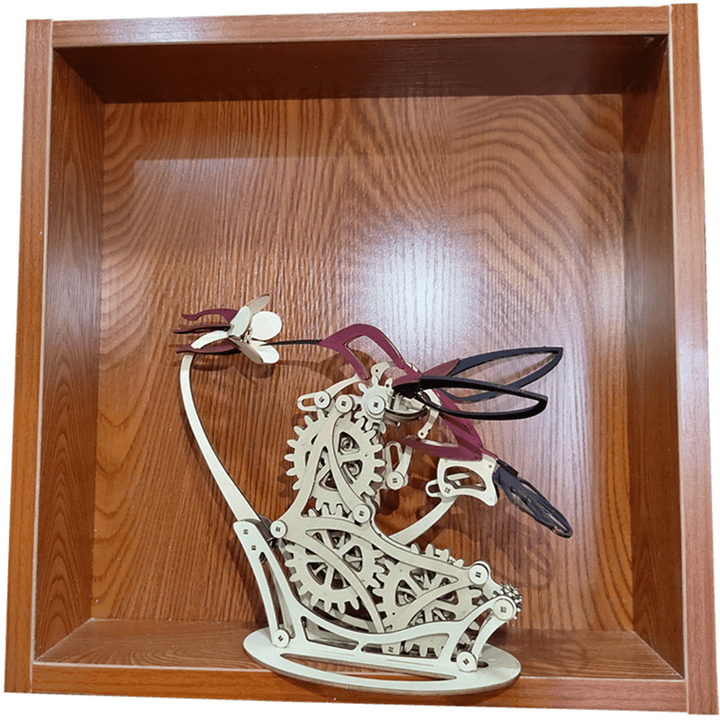 Lisslune | 3d Wooden Mechanical Hummingbird