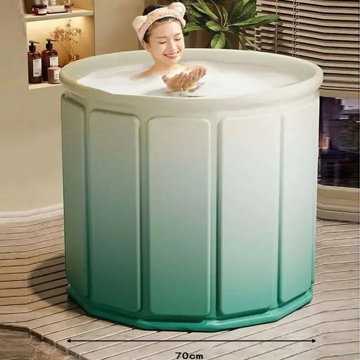 Lisslune | FlexiBath Deluxe – Foldable Bath for Adults and Children with Heat Insulation