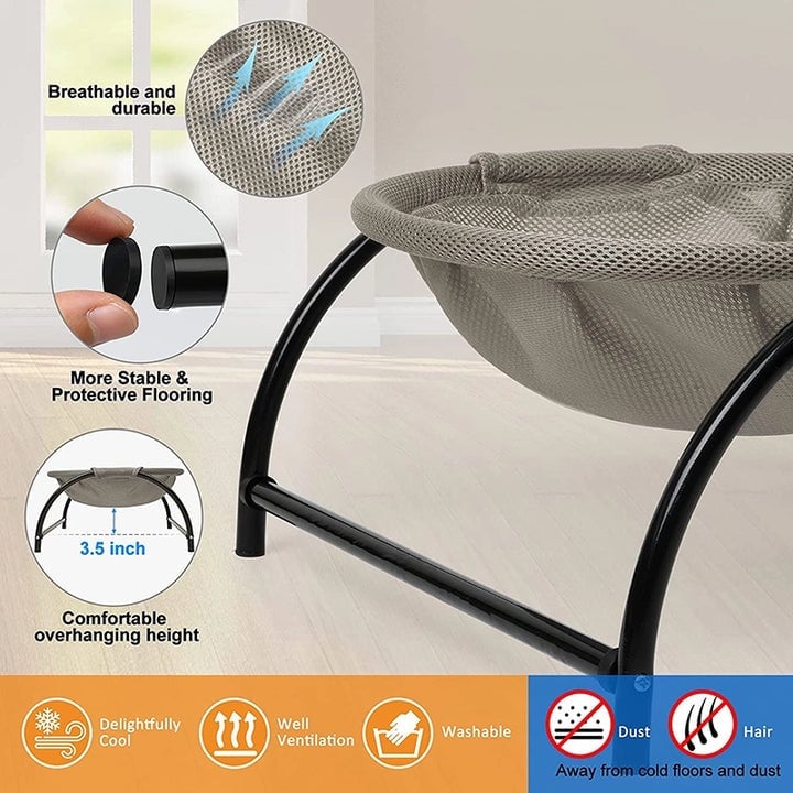 Lisslune | Floor Cat Hammock-With Stand