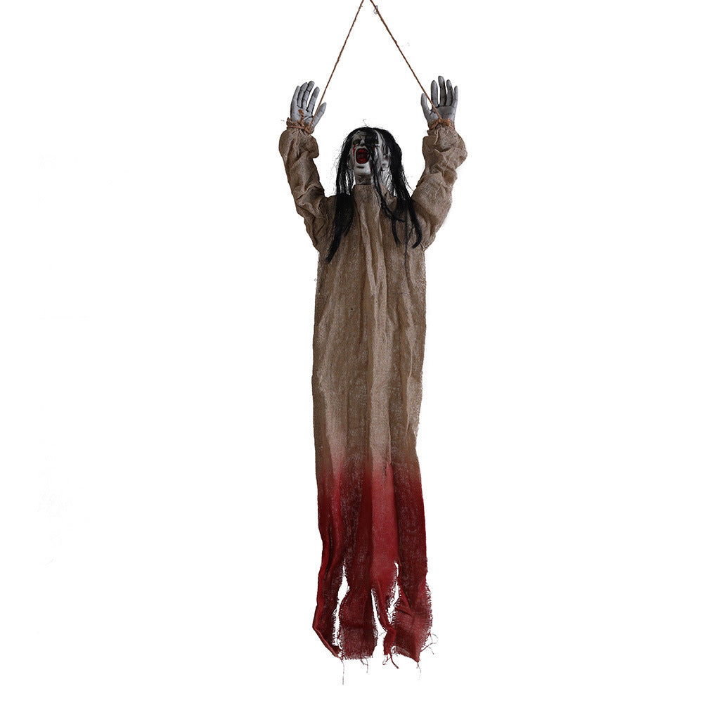 Lisslune | Halloween Hanging Decoration – Creepy Ghost with Blood Stains