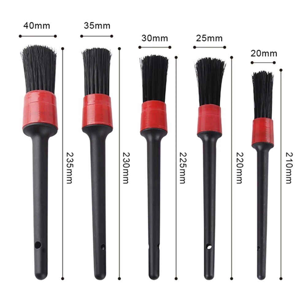 Lisslune | 5-piece car care brush set