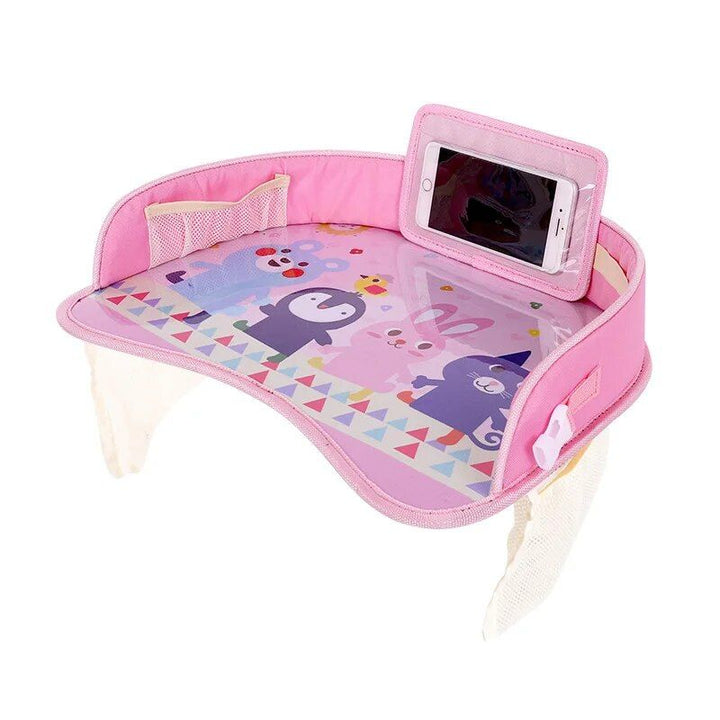 Lisslune | Child Braided Travel Board - Activity & Play Car Seat Organizer with Device Holder