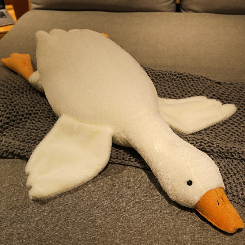 Lisslune | Large White Goose Puppet Pillow Sleeping Plush Toy
