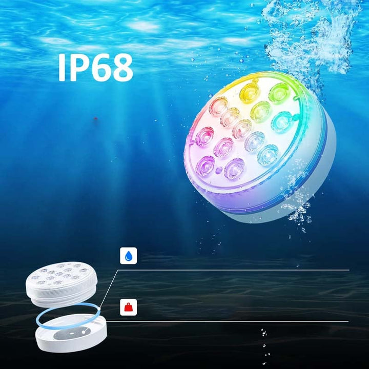 Lisslune | Double-layer waterproof self-adhesive LED pool light