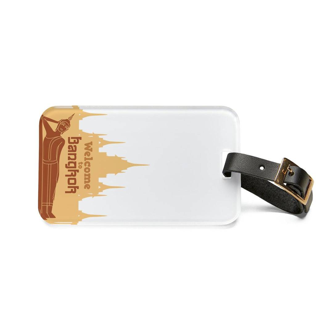 Lisslune | Personalizable Acrylic Luggage Tag Set by Elite Maison: Your stylish travel companion