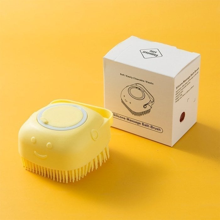 Lisslune | Bathroom Pet Bath Brush Massage Soft Silicone Comb Pet