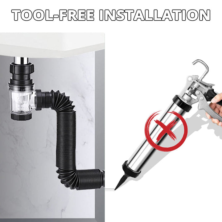 Lisslune | Telescopic drain pipe against odor