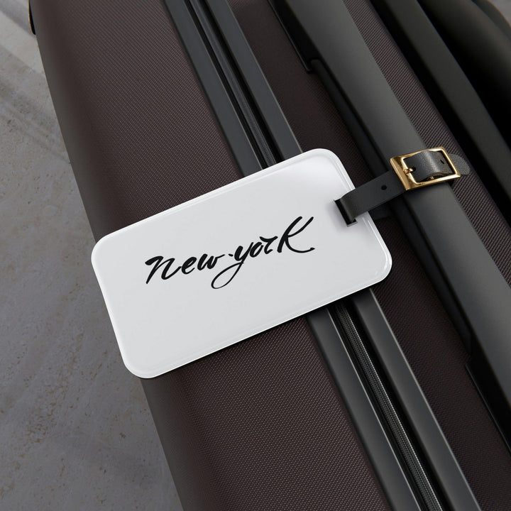 Lisslune | Personalized Premium Acrylic Luggage Tags with Adjustable Leather Strap