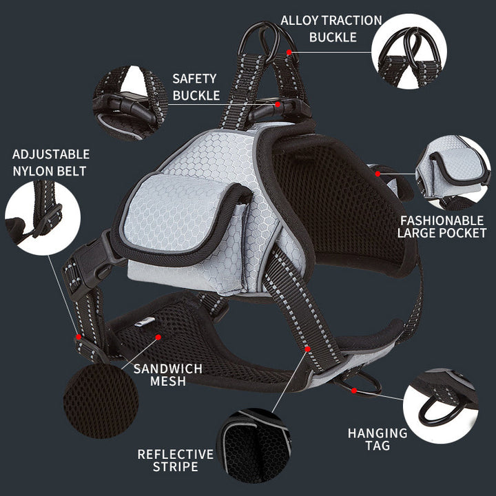 Lisslune | Airtag pet harness vest set