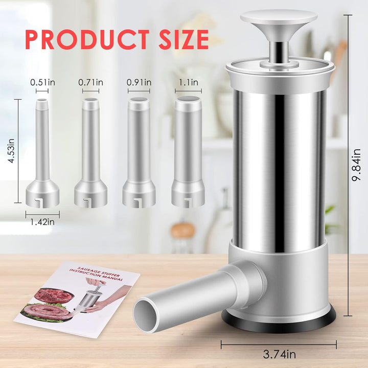 Lisslune | Sausage filler with 4 different size filling tubes