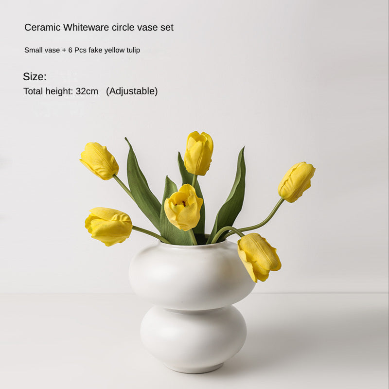 Lisslune | Pure White Special Shape Vase