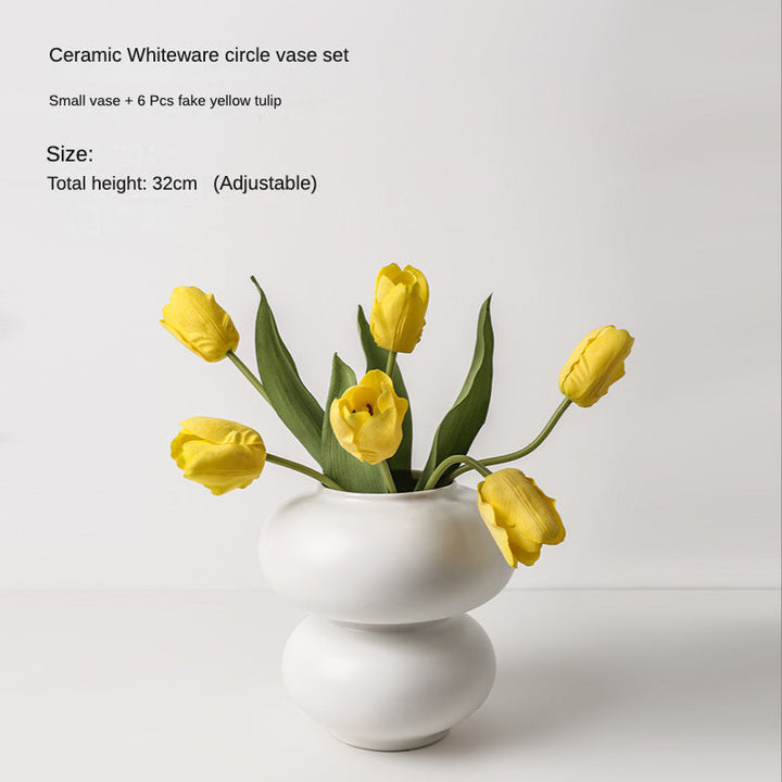 Lisslune | Pure White Special Shape Vase
