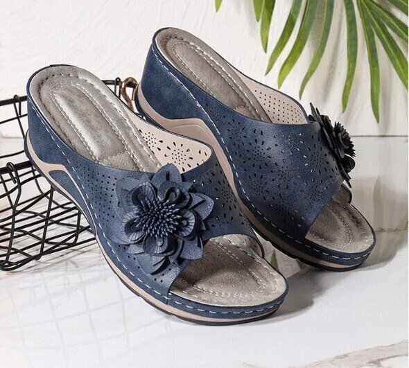 Lisslune | Leather Soft Footbed Orthopedic Arch-Support Sandals