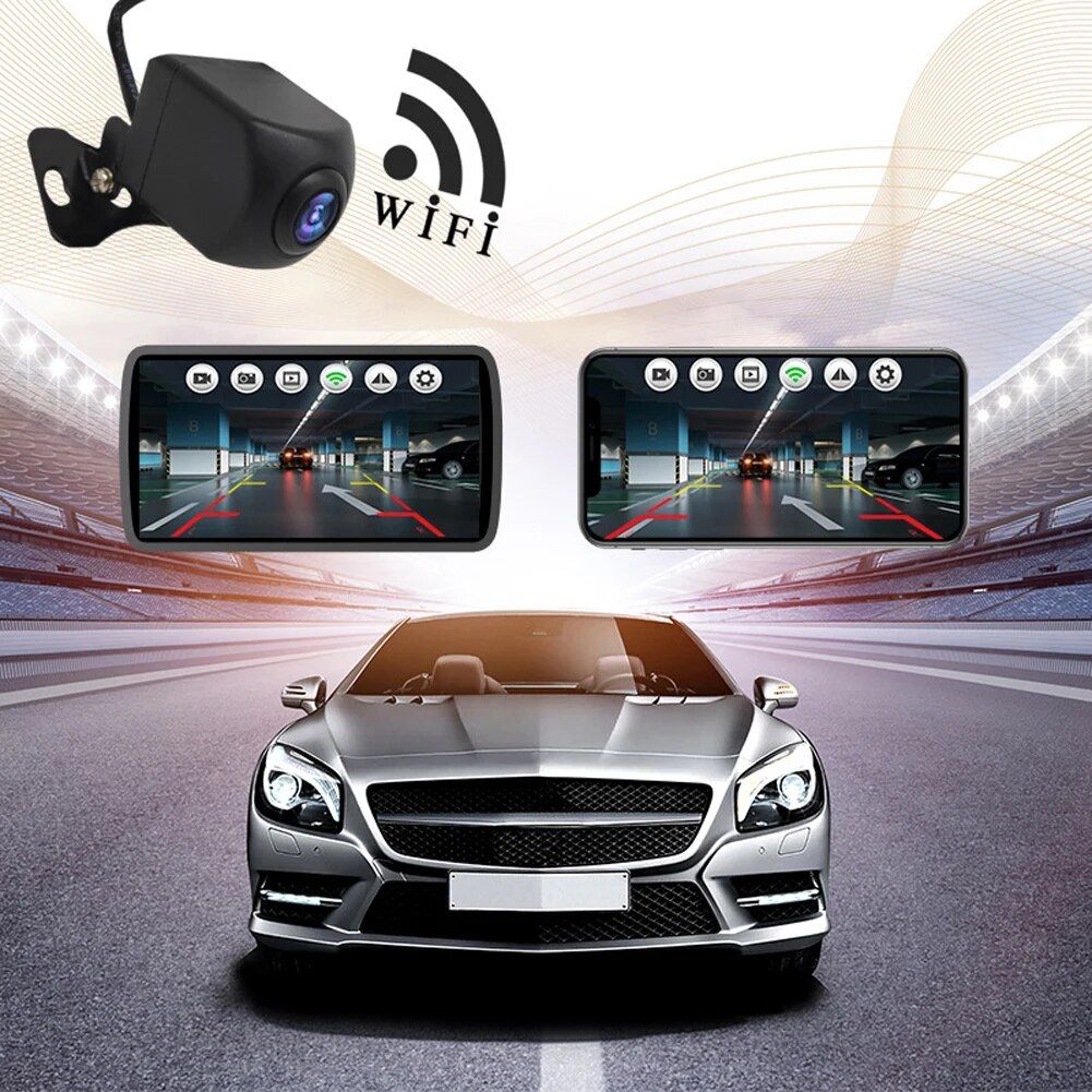 Lisslune | Wireless Car Rear View Camera WiFi HD Night Vision for iOS/Android