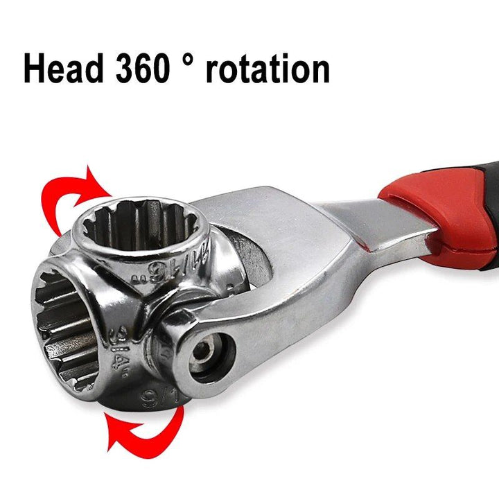 Lisslune | 8-in-1 Multifuntional Rotating Socket Wrench - Universal, Slip-resistant Hand Tool