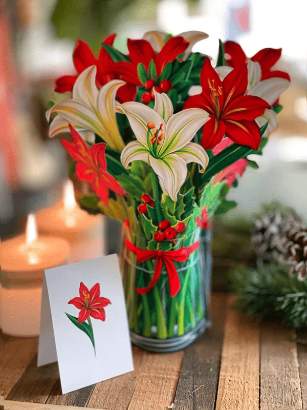 Lisslune | Plastic Pop-up Flower | Incl. Free Gift Cards - Fair