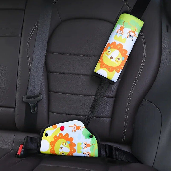 Lisslune | Kids comfort car seat belt support with cartoon design