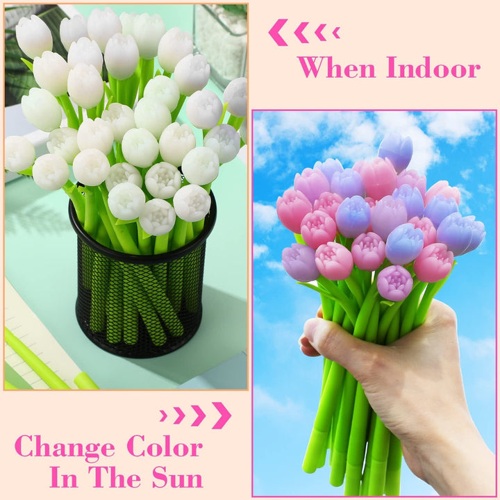 Lisslune |  Color-changing tulip ballpoint pens(set of 6)